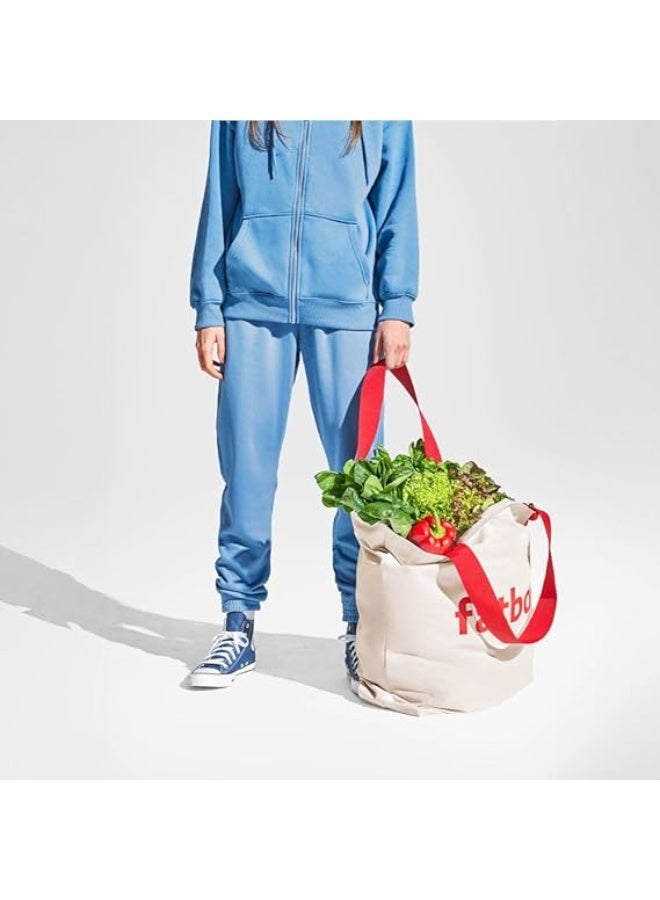 Fatboy Baggy Bag – Large Sturdy Cotton Tote Bag (Dusty Pink, 61 x 55 cm) | Durable Shopping, Travel & Storage Bag - Image 2